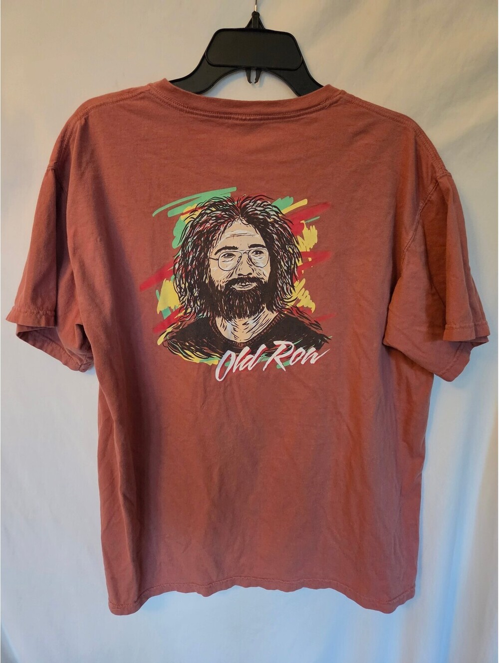 Old Row Jerry Garcia Graphic Pocket Tee Comfort Colors Large Grateful Dead